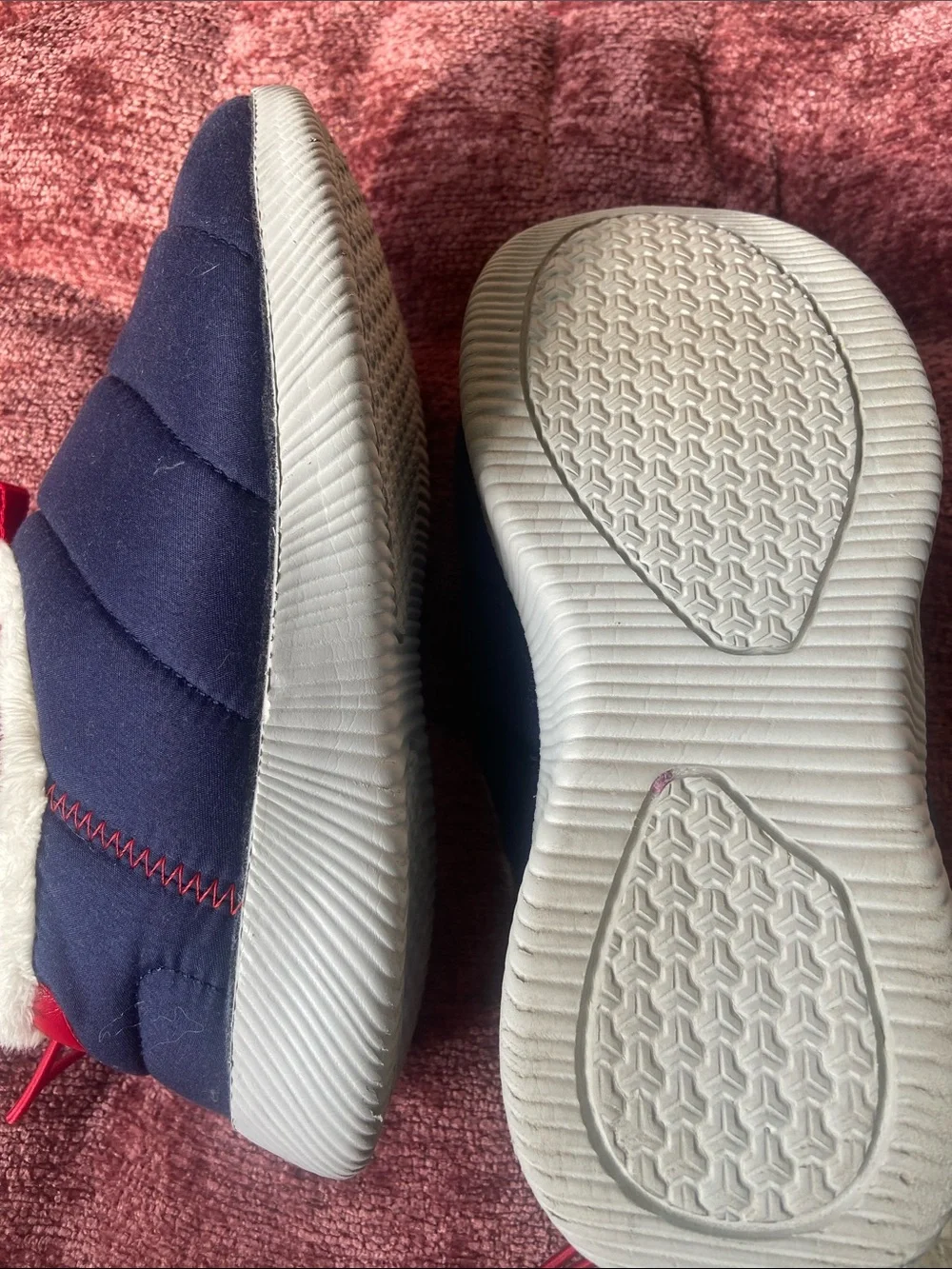 Lands End quilted navy